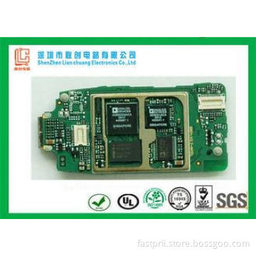 12 Layer Printed Circuit Board Hard Gold Plating , electron